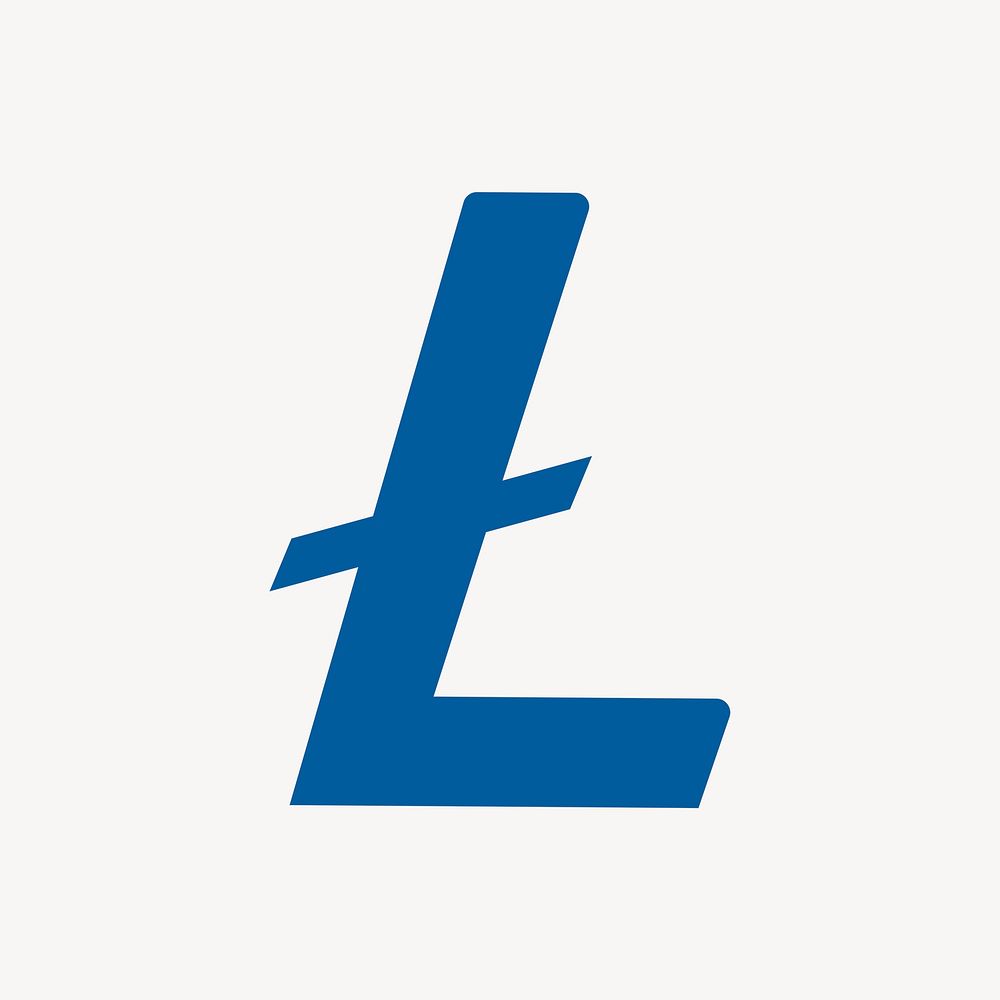 Litecoin blockchain cryptocurrency icon psd open-source finance concept