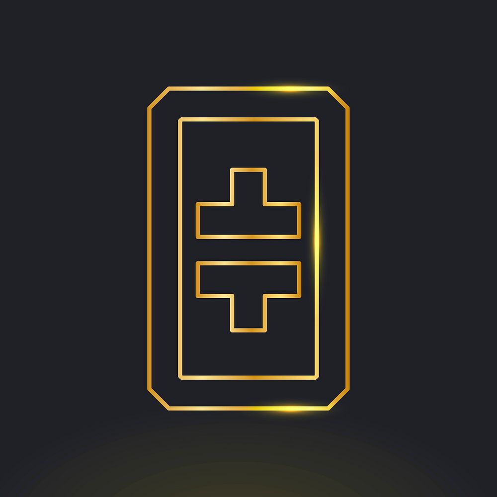 Theta blockchain cryptocurrency icon psd in gold open-source finance concept