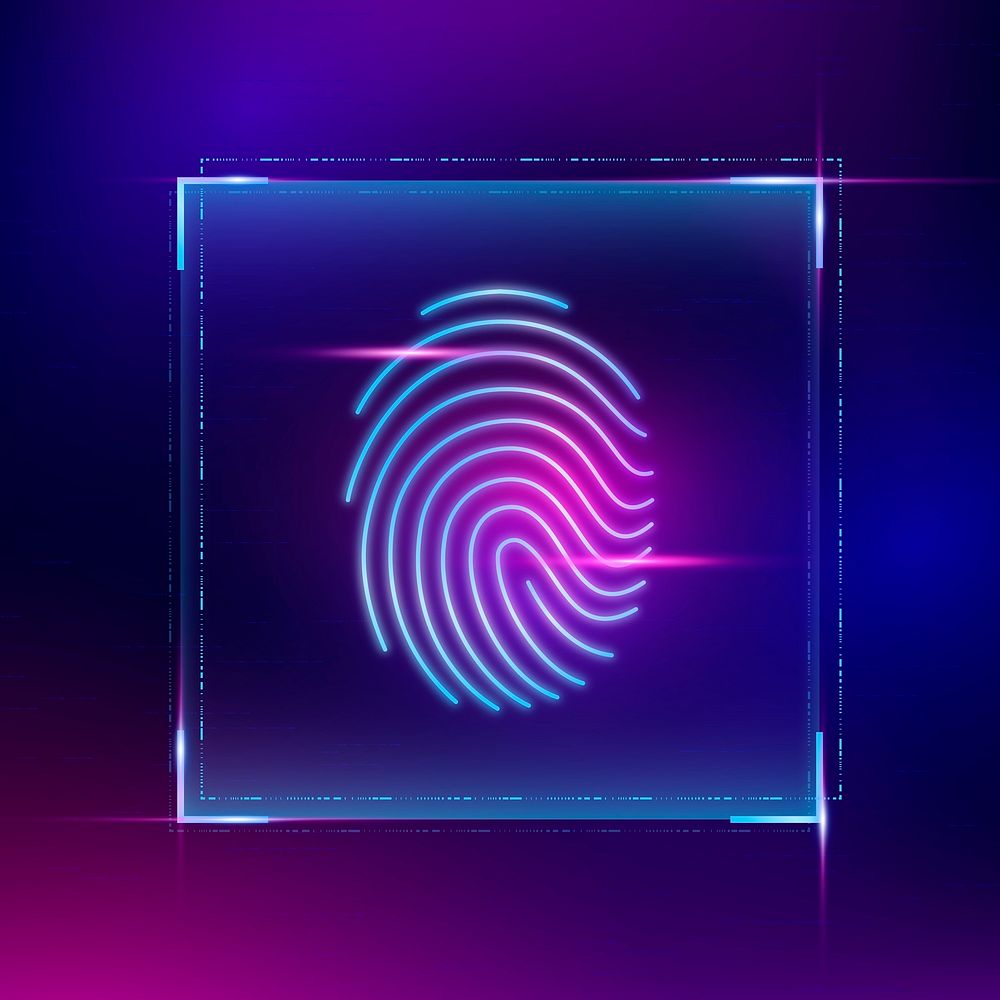 Fingerprint biometric scan psd cyber security technology