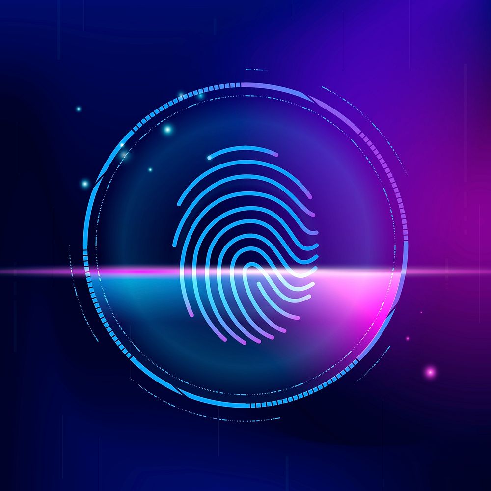 Fingerprint biometric scan psd cyber security technology