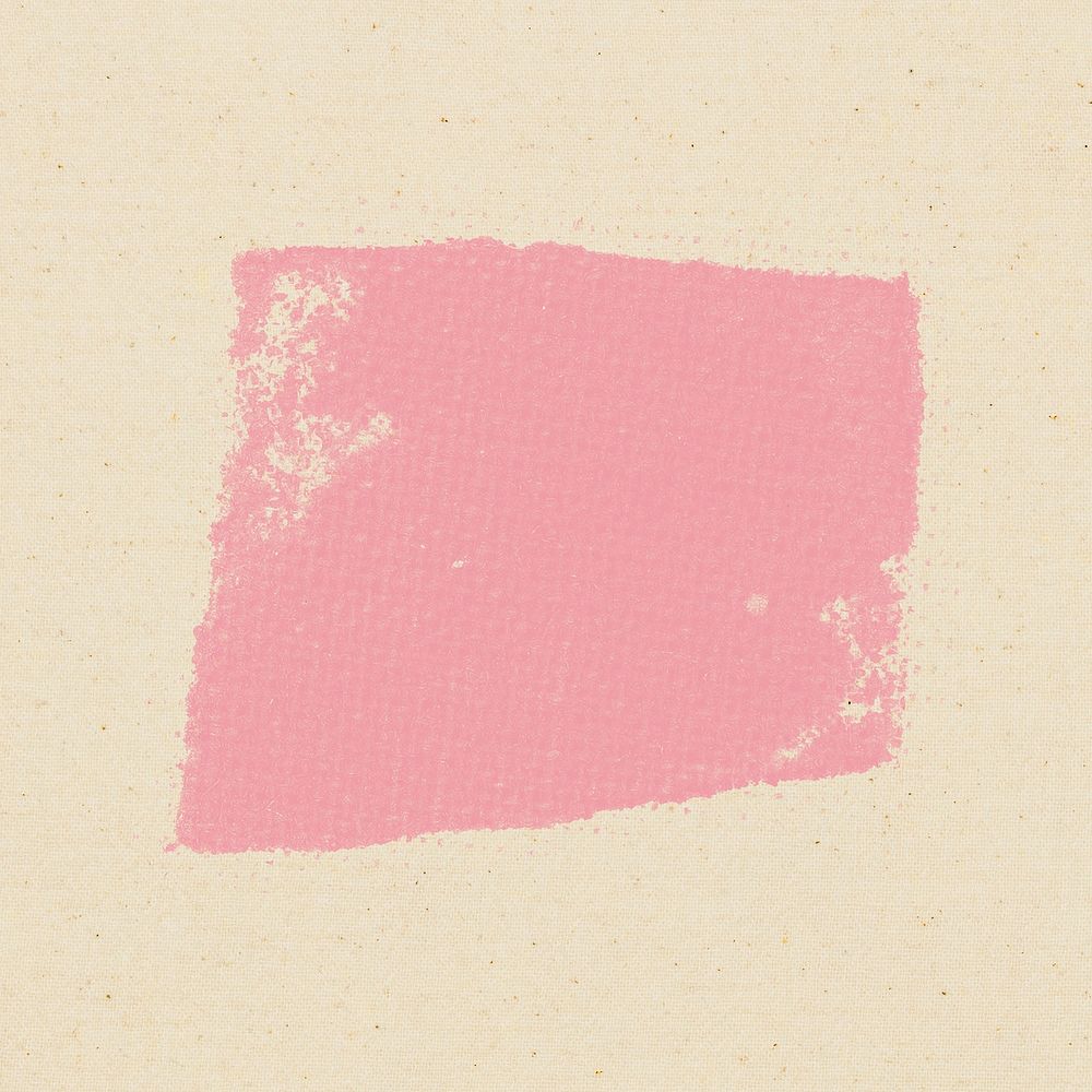 Pink uneven square stamp psd DIY block print