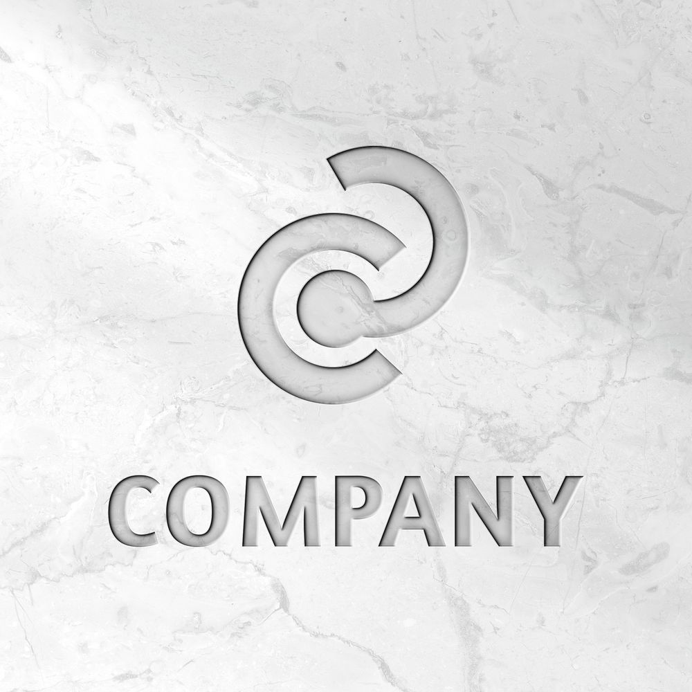 Deboss logo mockup psd for company