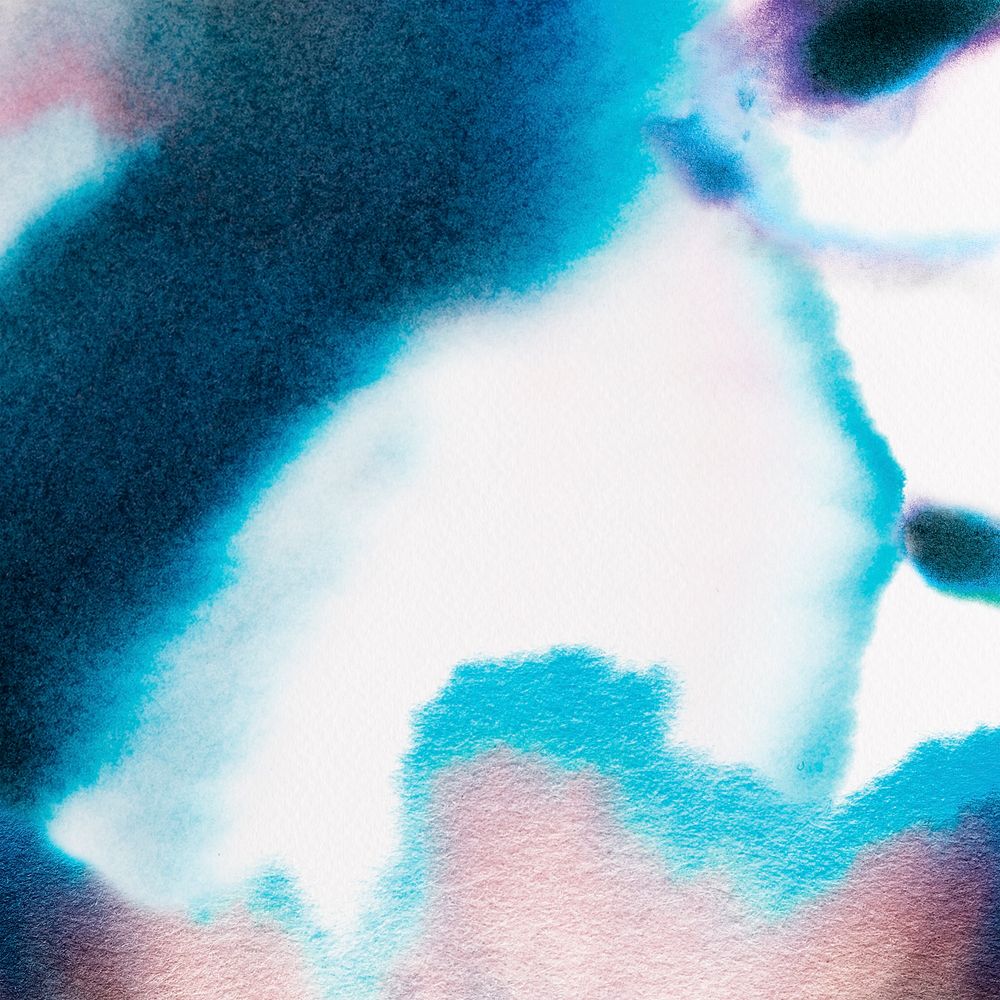 Aesthetic abstract chromatography background in blue indigo