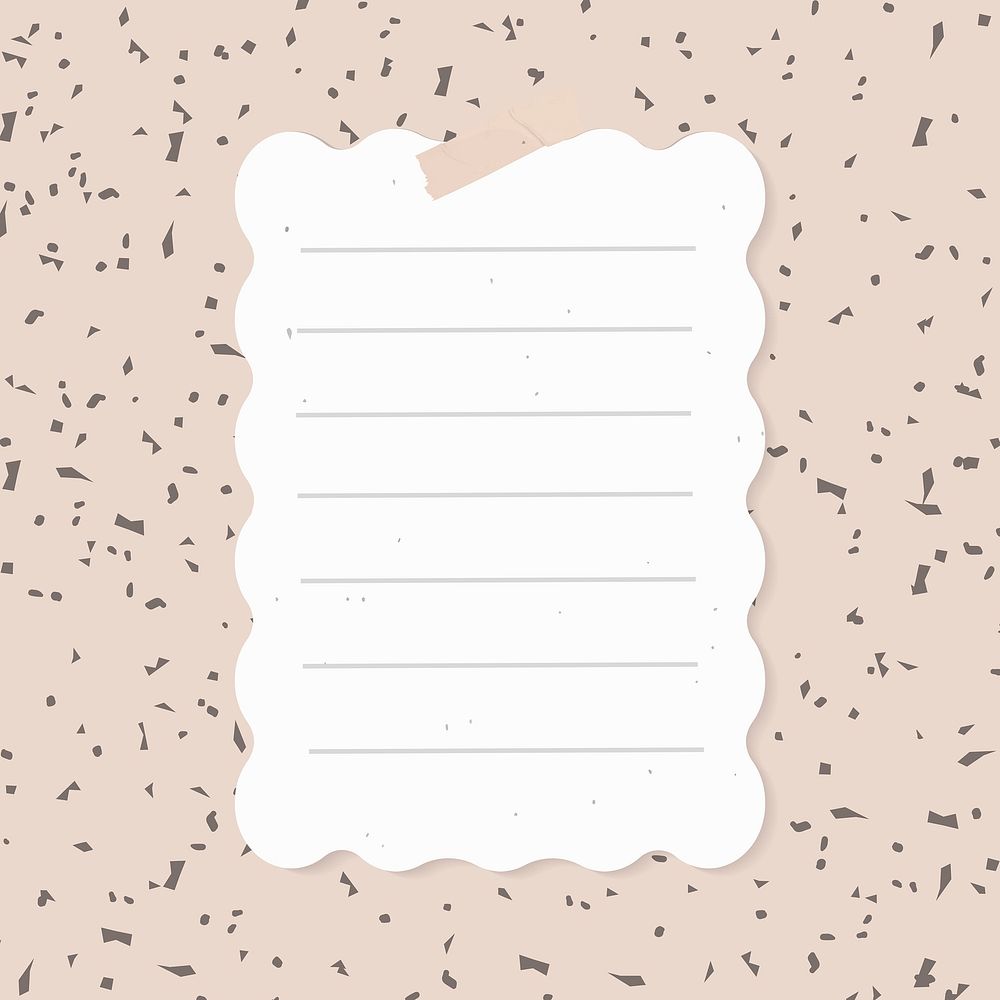 Digital note psd lined paper element
