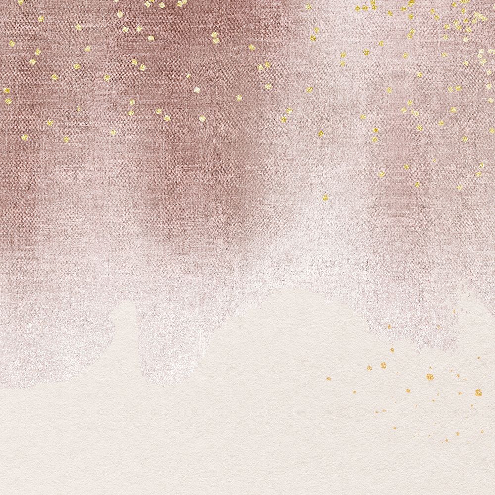 Aesthetic pink Instagram post background, festive gold glitter holiday design