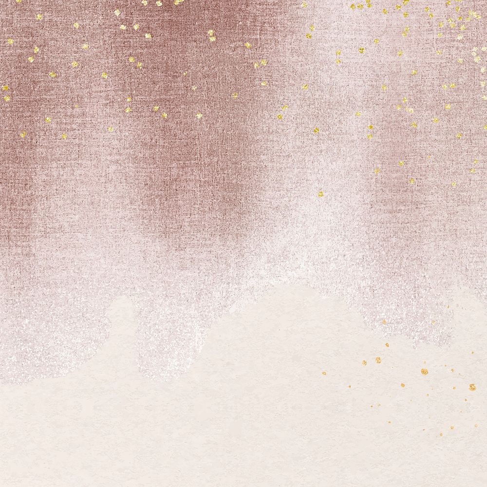 Aesthetic pink Instagram post background, festive gold glitter holiday design vector