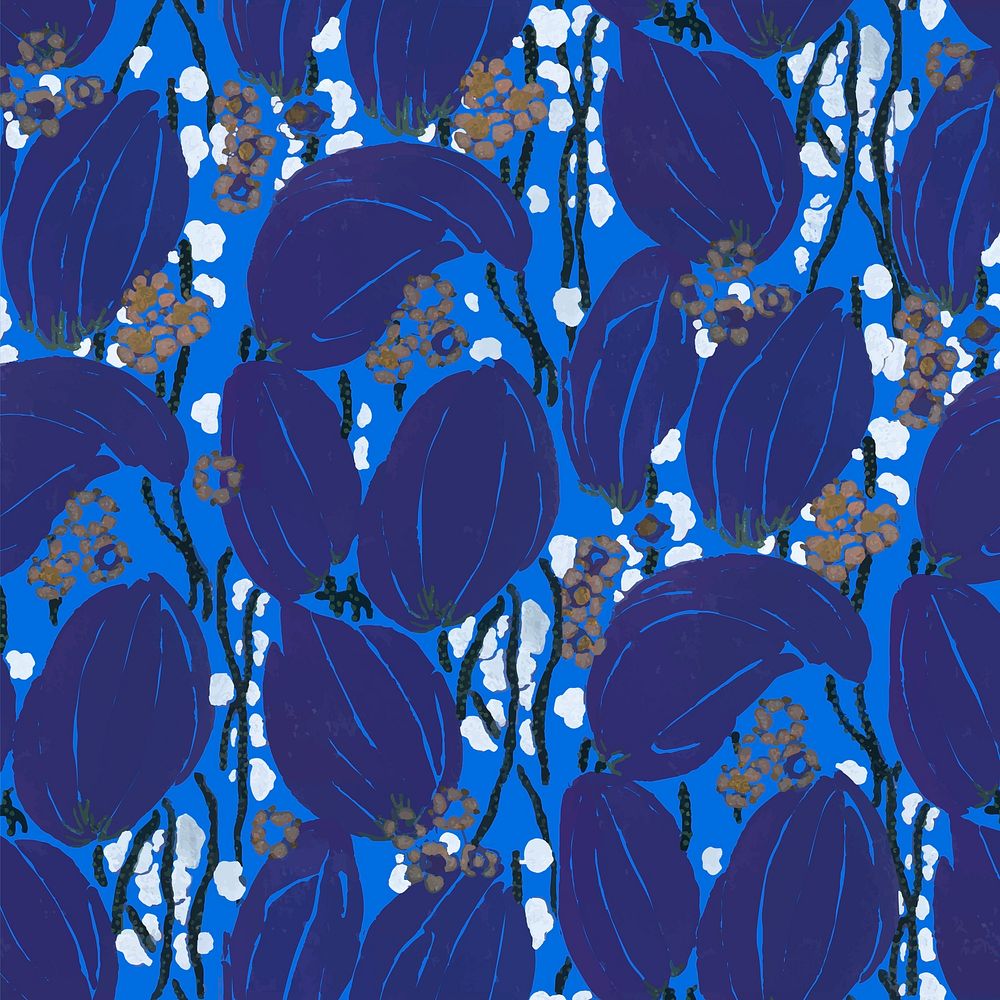 Blue abstract background, seamless pattern, art deco vector