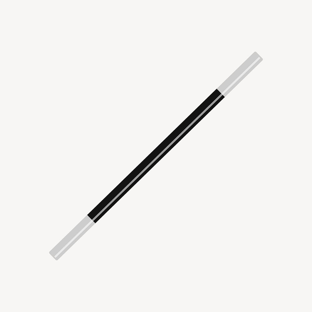 Magic wand, performance entertainment tool vector