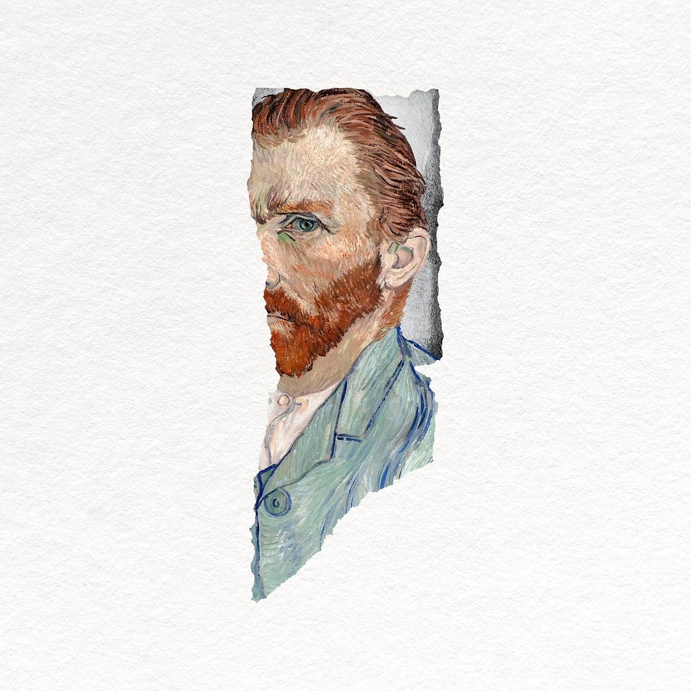Van Gogh ripped paper remixed by rawpixel