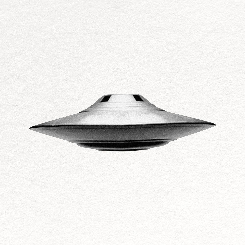 UFO collage element, Unidentified Flying Object