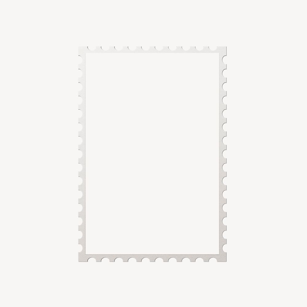 Postage stamp collage element, copy space design psd