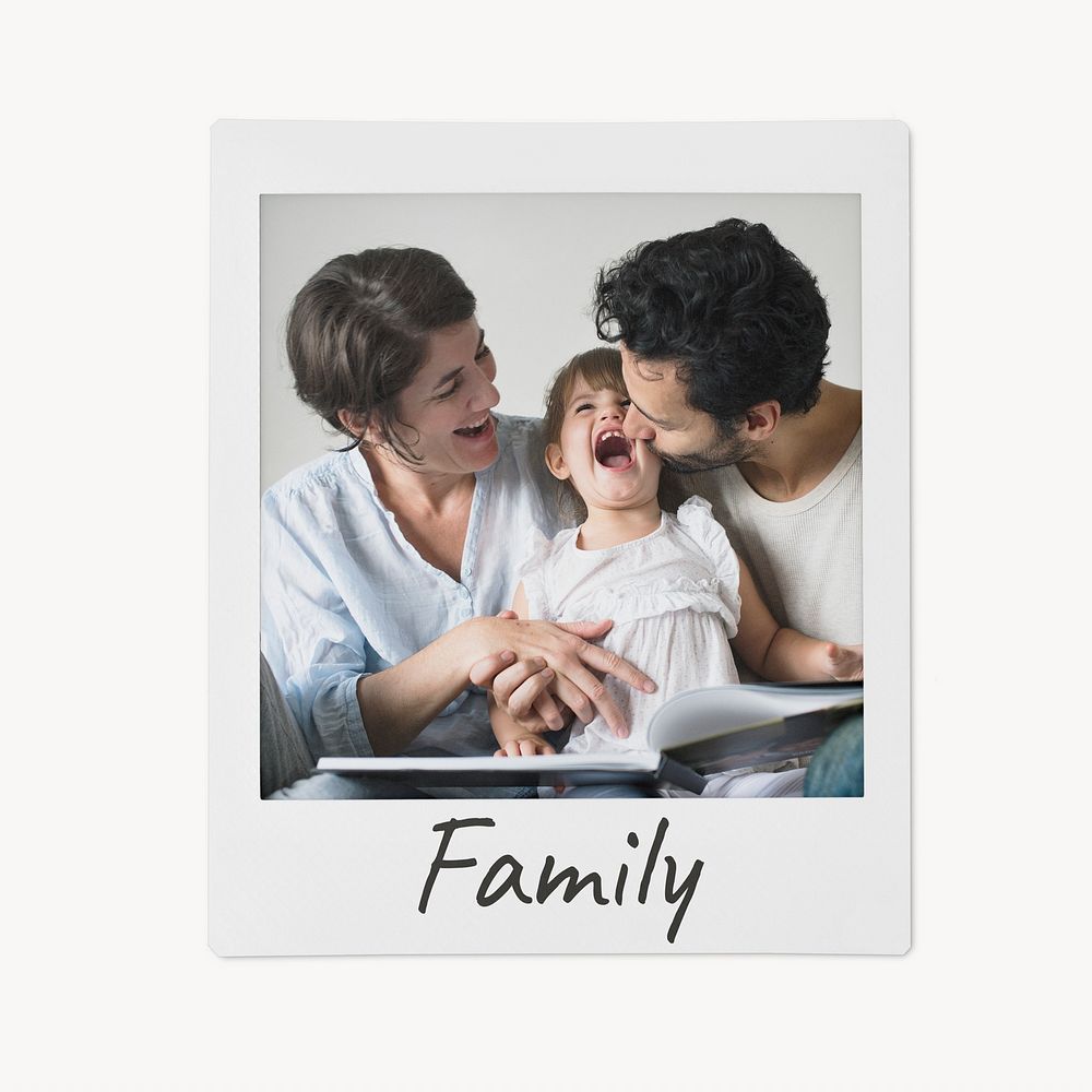 Happy family instant film image