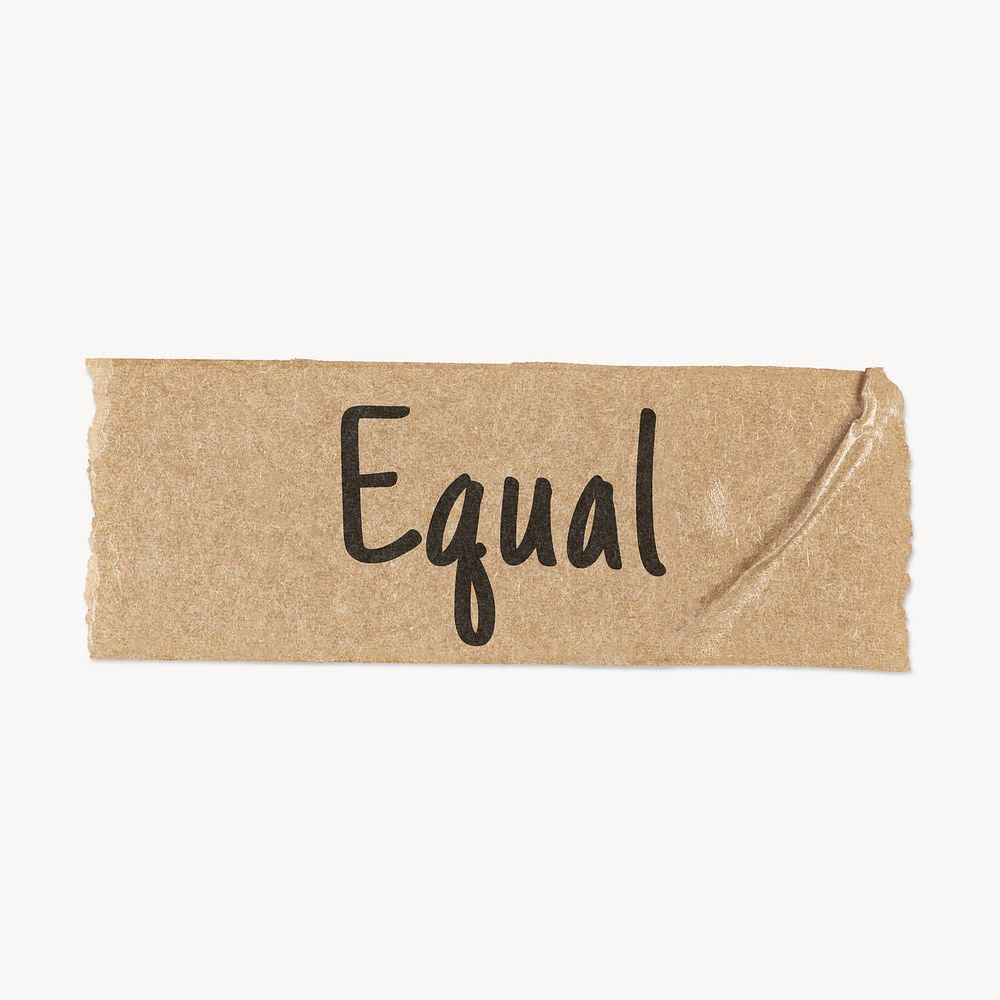 Equal typography washi tape sticker