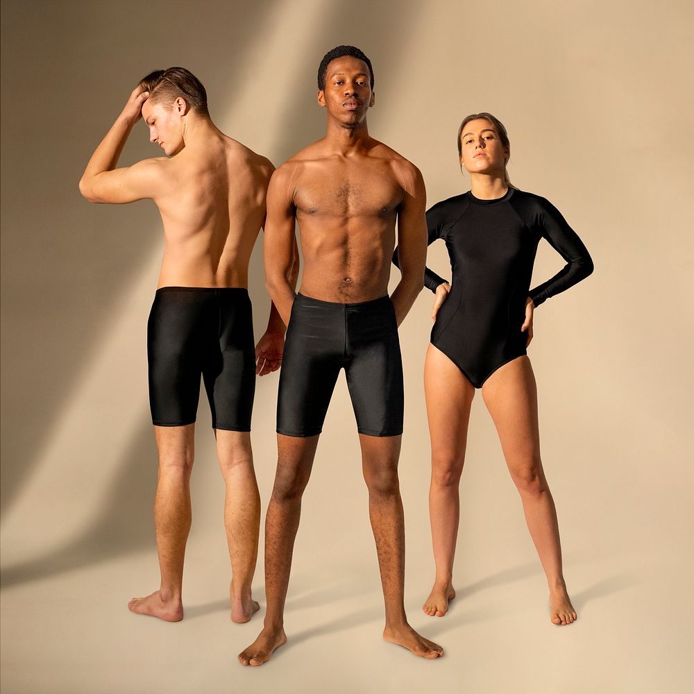 Professional athletes in swimwear image