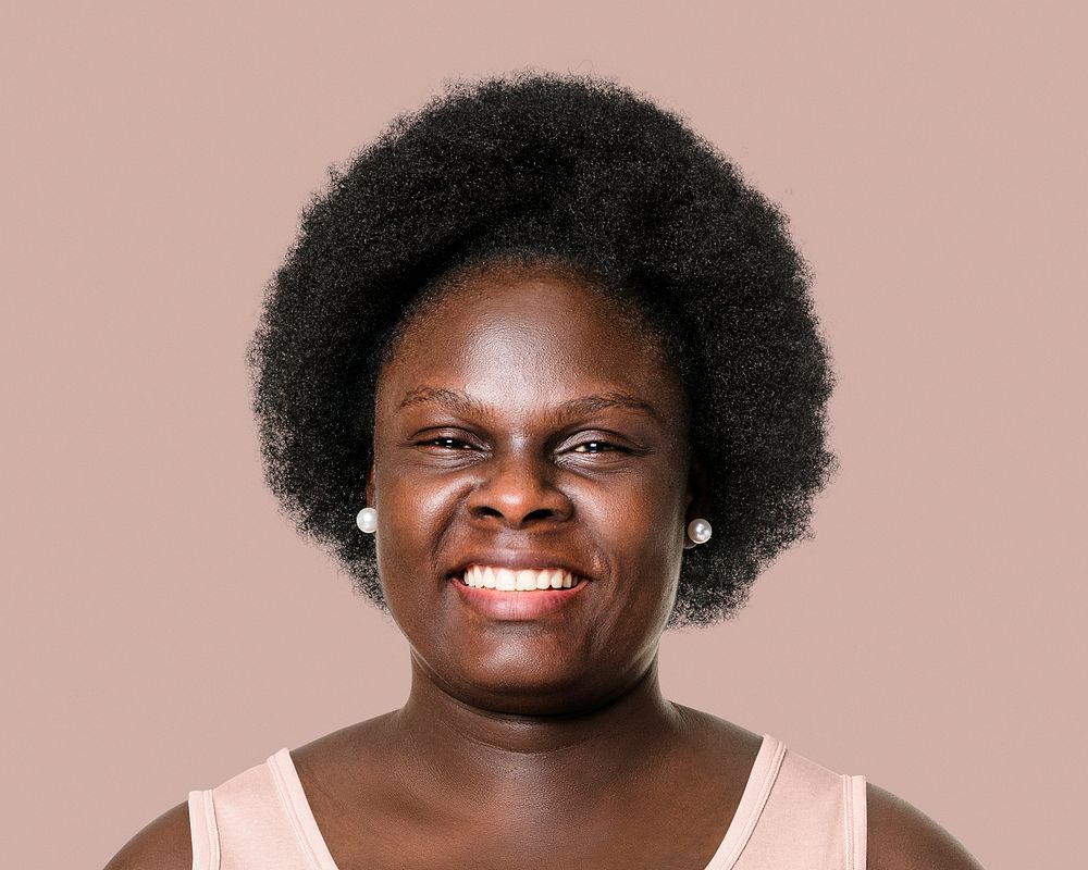 Smiling senior woman portrait, face close up