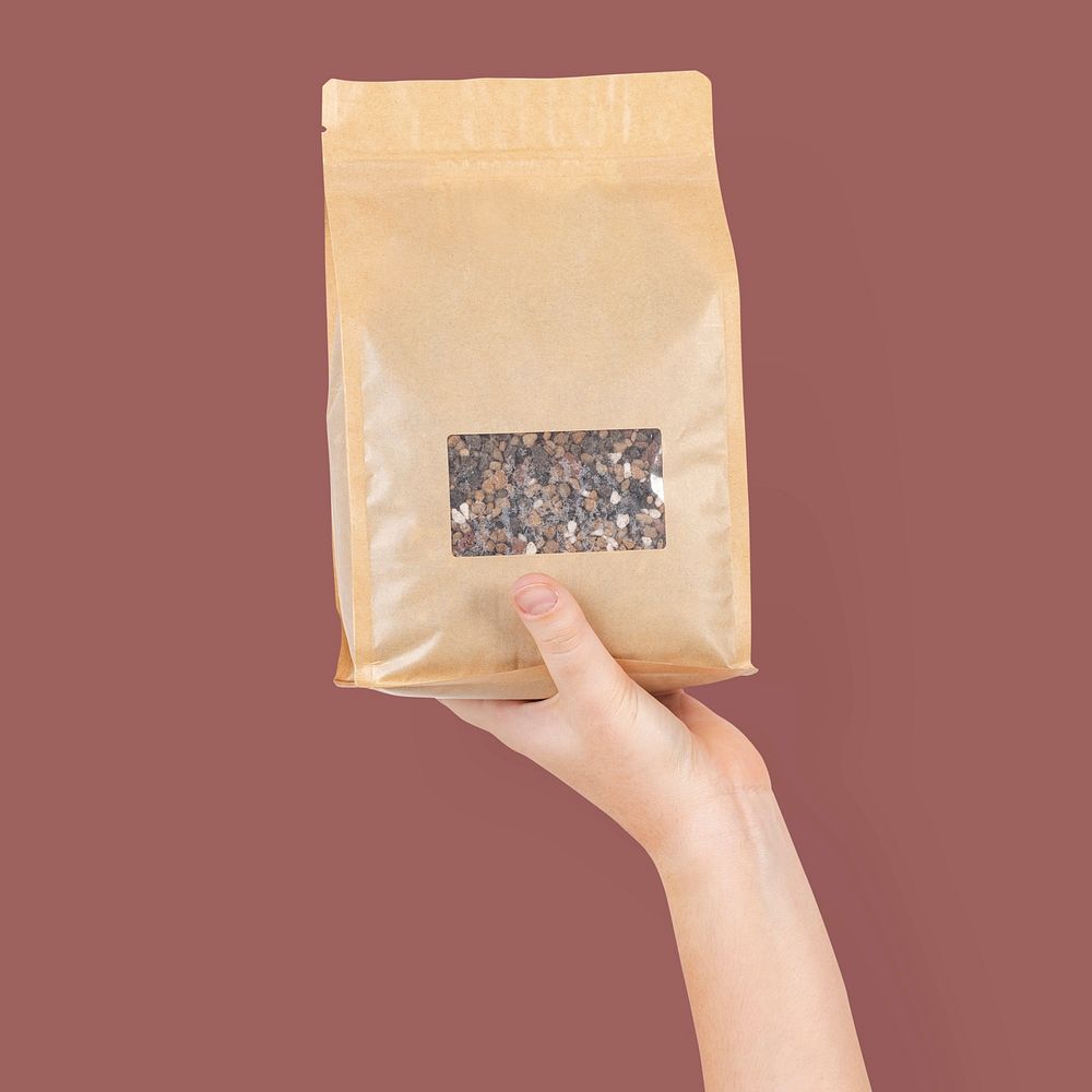 Plant fertilizer in an eco-friendly packaging bag