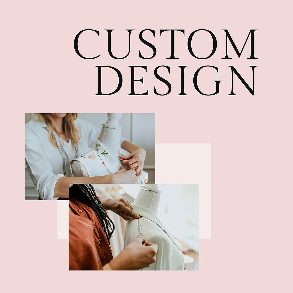 Custom design post template vector for fashion