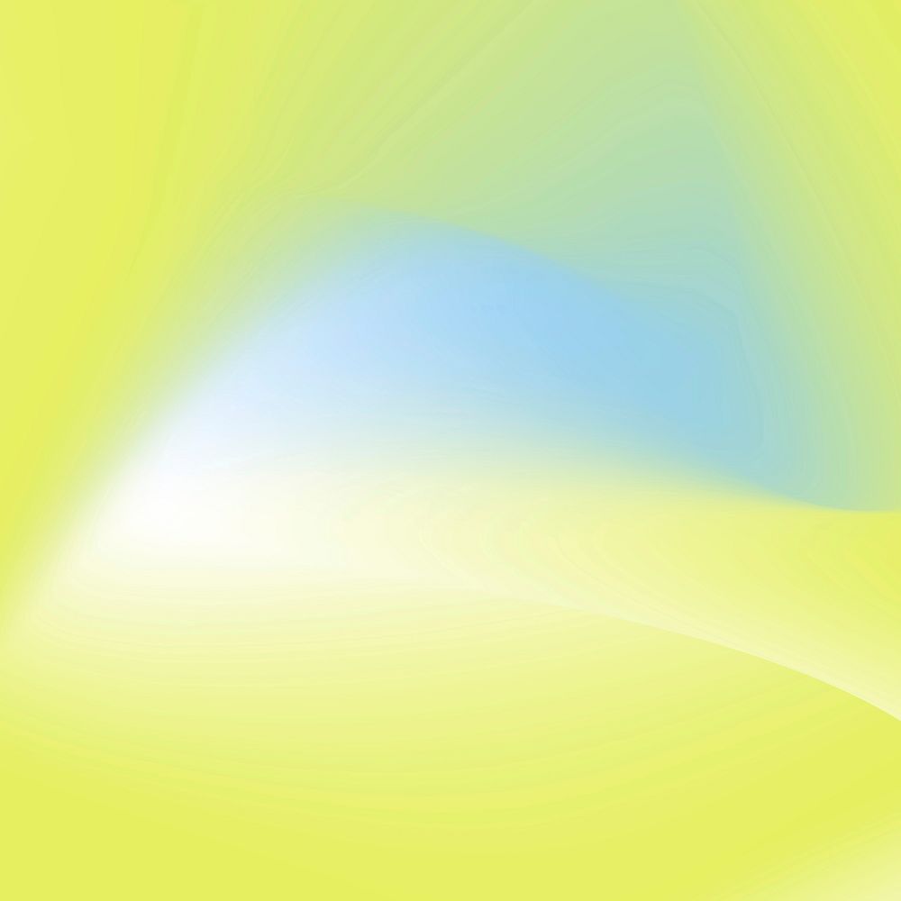 Yellow and blue wave gradient background vector