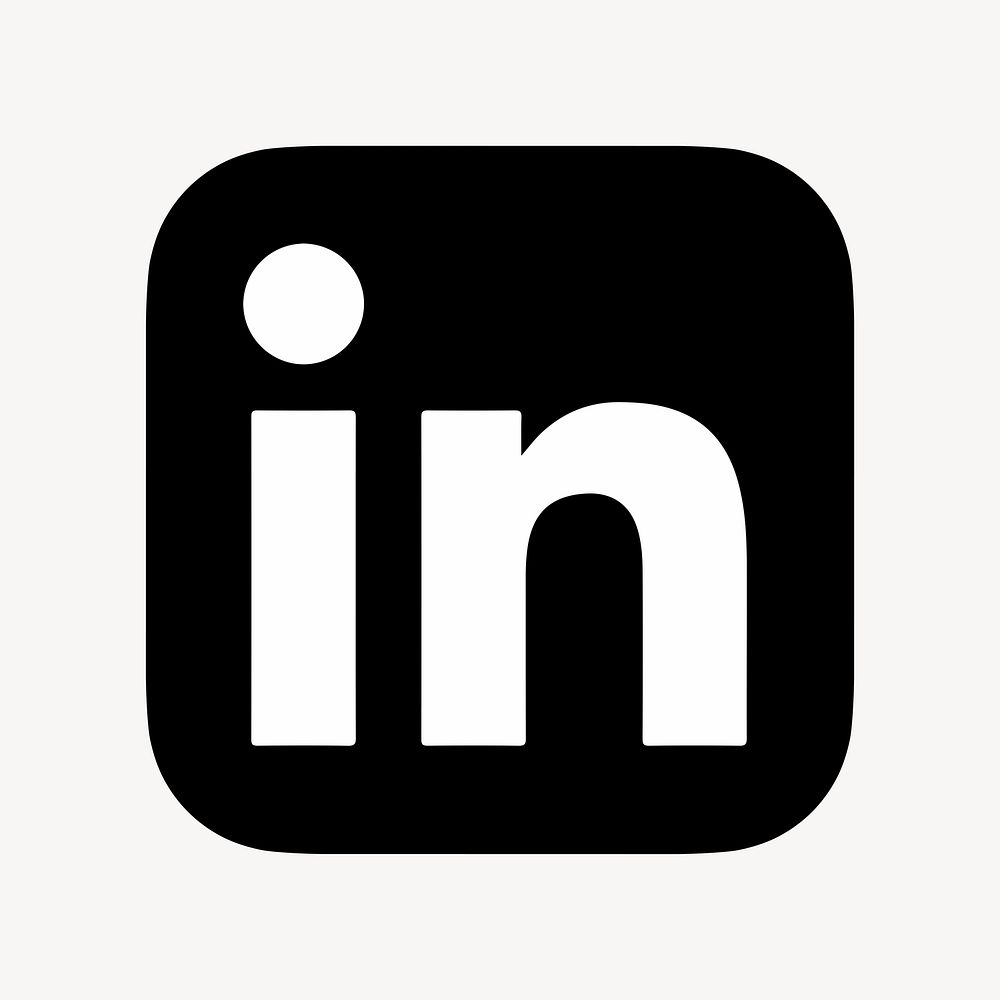 LinkedIn flat graphic icon for social media in psd. 7 JUNE 2021 - BANGKOK, THAILAND