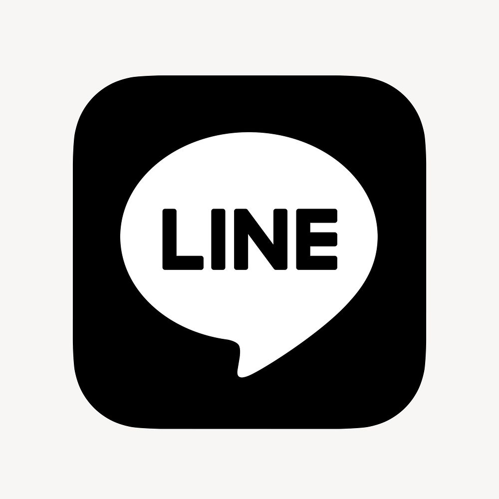 LINE flat graphic icon for social media in psd. 7 JUNE 2021 - BANGKOK, THAILAND
