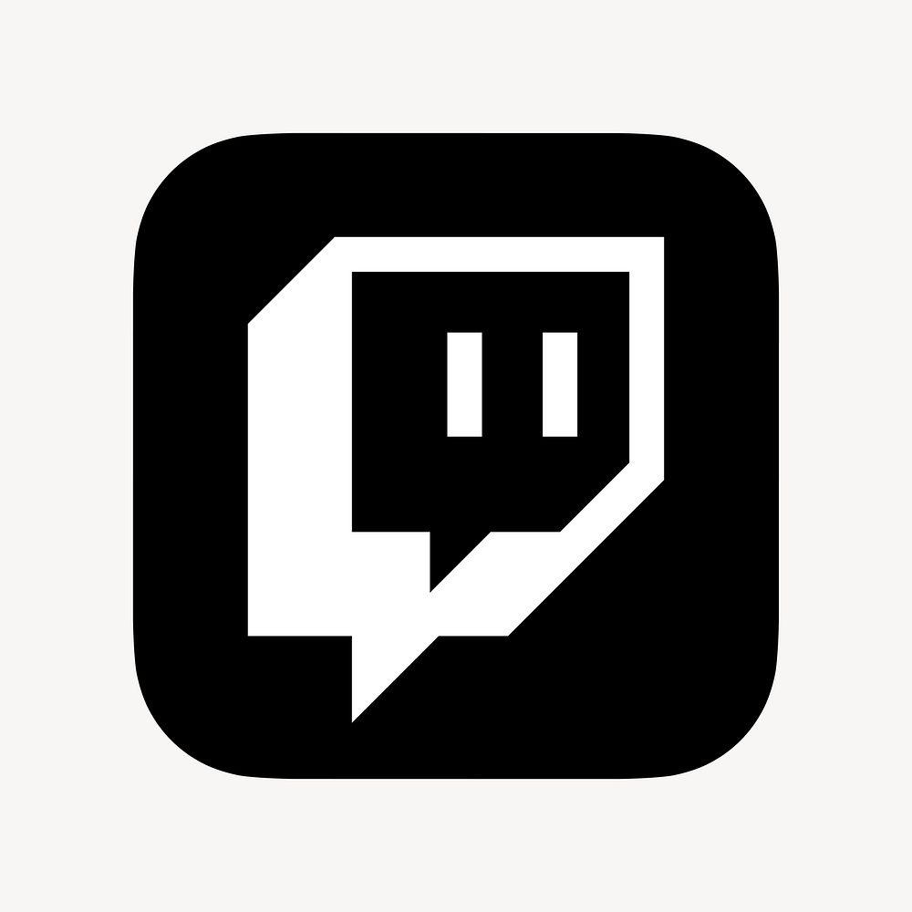 Twitch flat graphic icon for social media in psd. 7 JUNE 2021 - BANGKOK, THAILAND