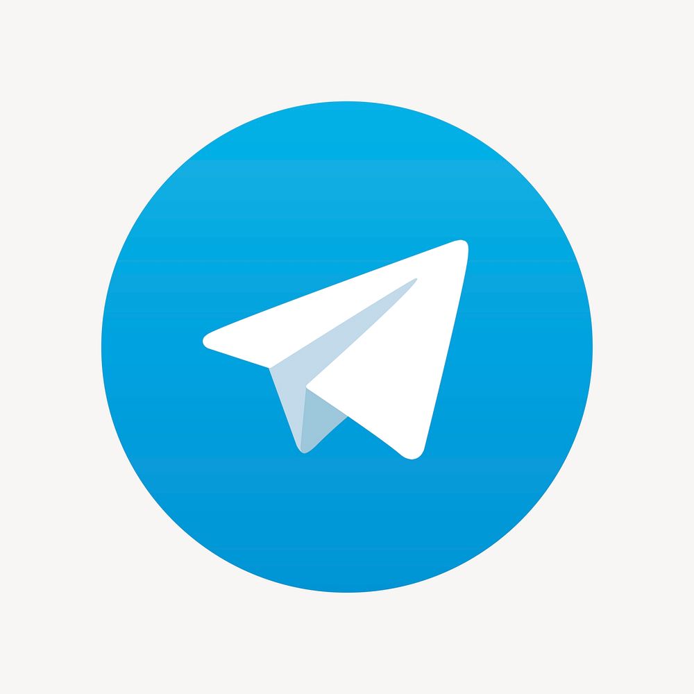 Telegram psd social media icon. 7 JUNE 2021 - BANGKOK, THAILAND