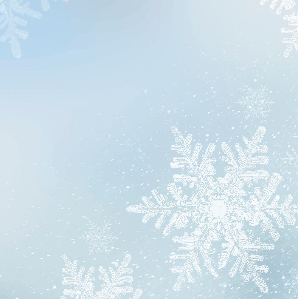 Snowflakes vector on winter background