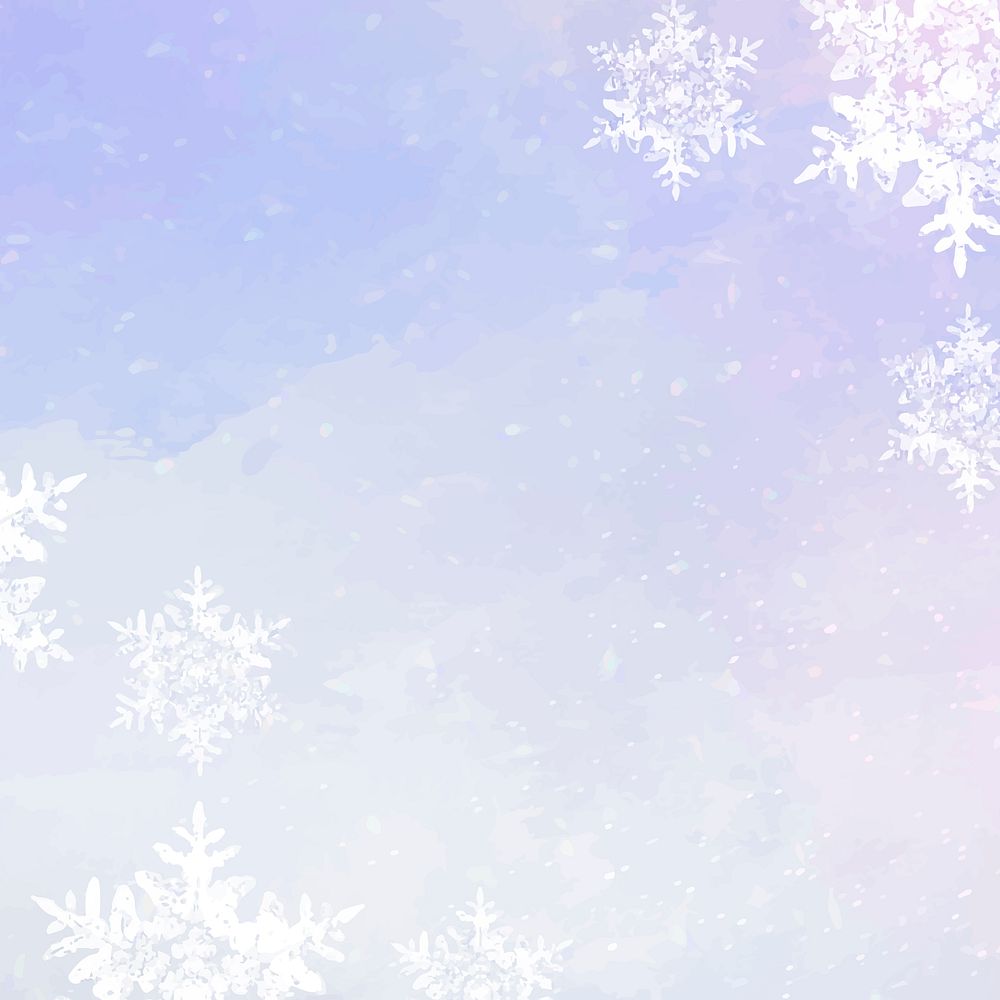 Snowflakes vector on winter background
