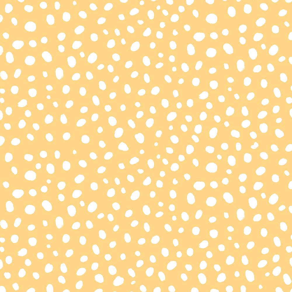 Yellow background with white dot patterns