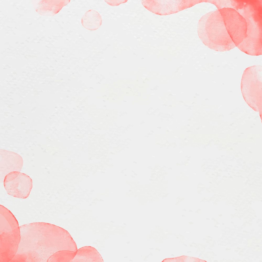 Watercolor background vector in red abstract style