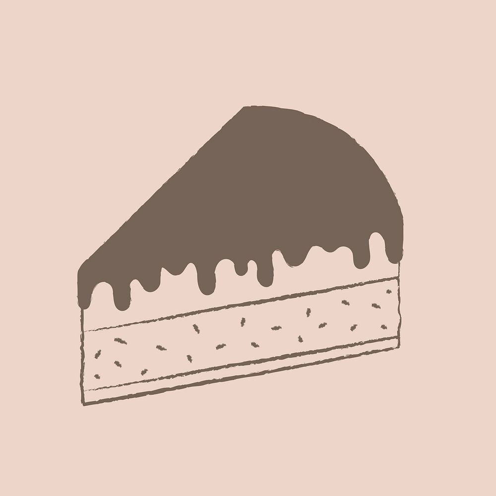 Cheesecake cute design element, bakery illustration psd
