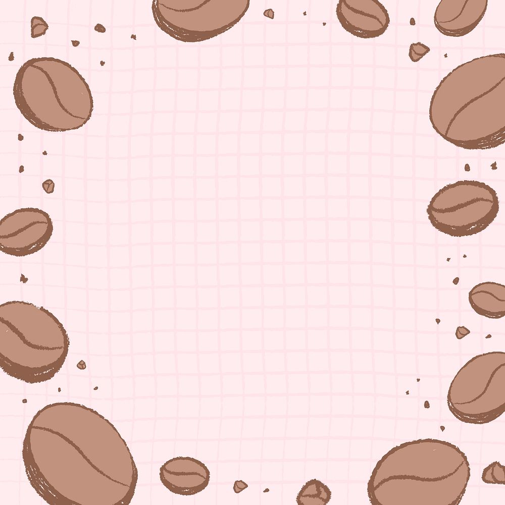 Coffee frame Instagram post background vector