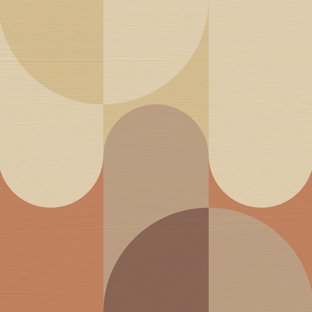 Bauhaus pattern background, brown earth tone