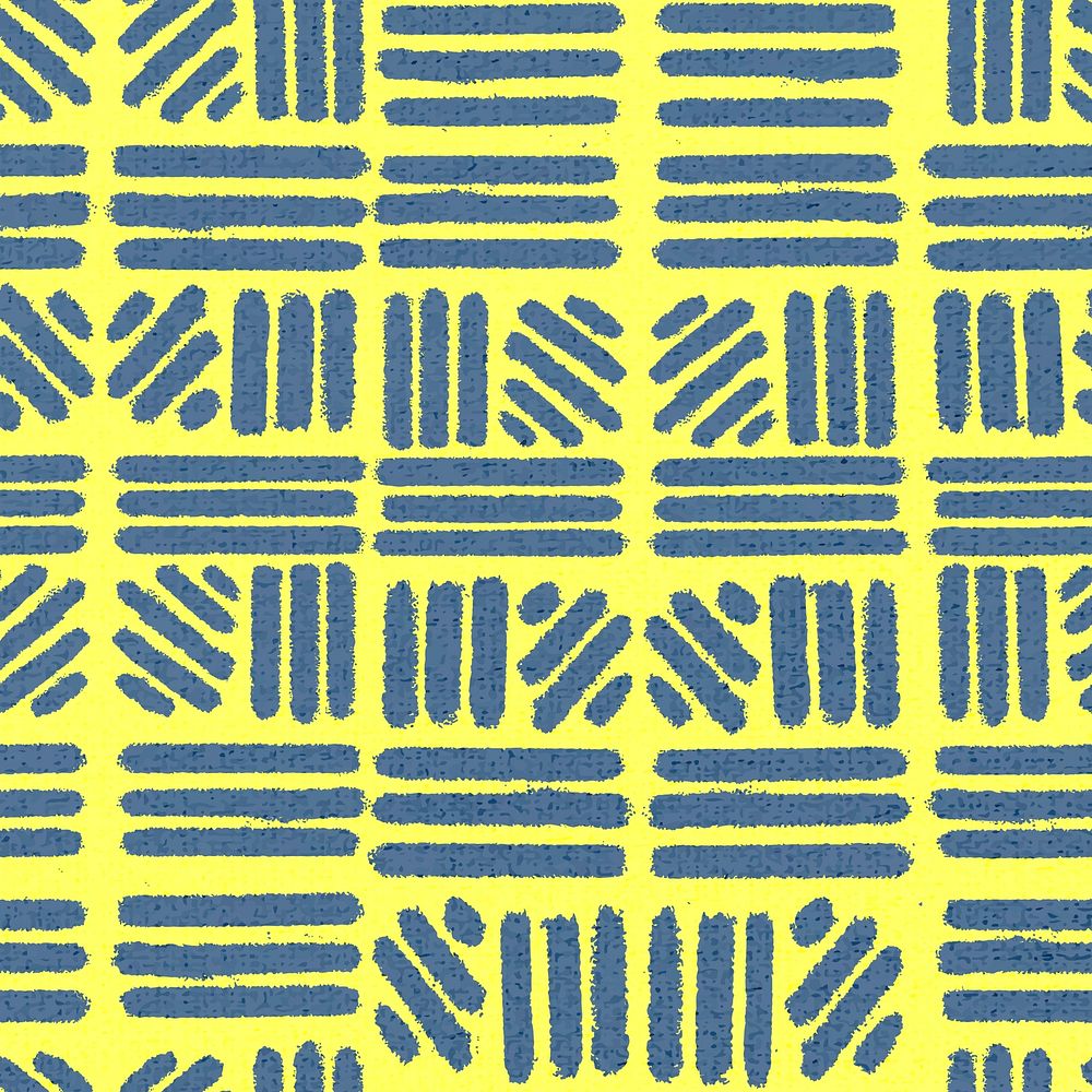 Striped pattern, textile vintage background vector in yellow