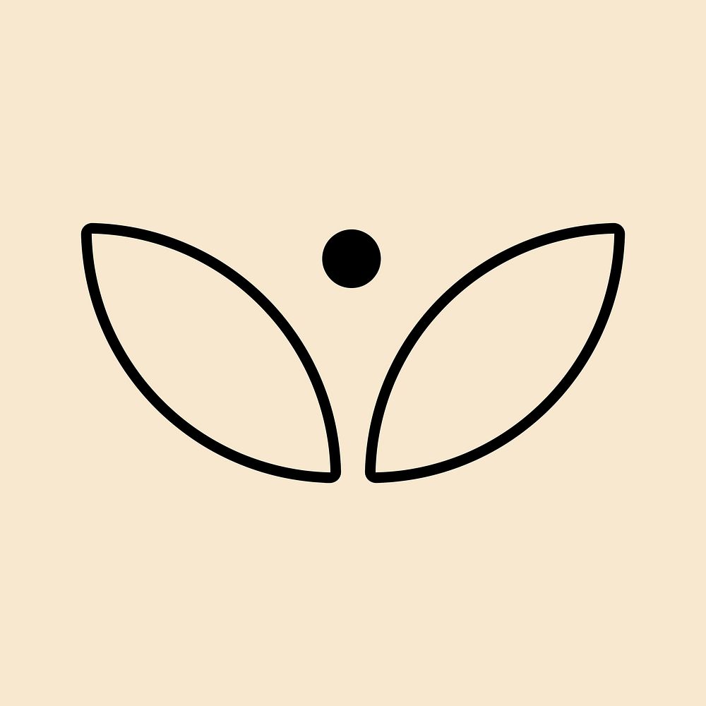 icon, natural product symbol flat design psd illustration