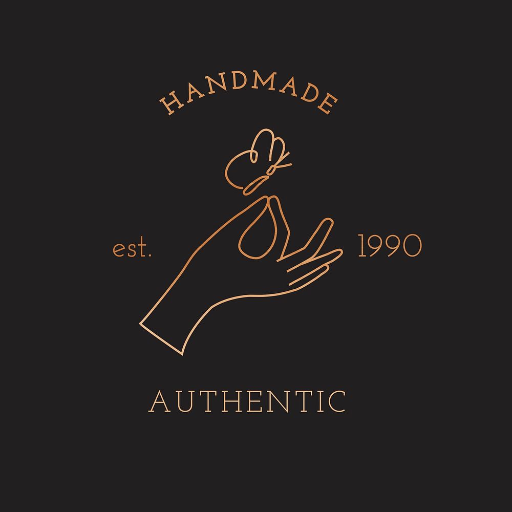 Aesthetic butterfly logo template, editable minimal design psd