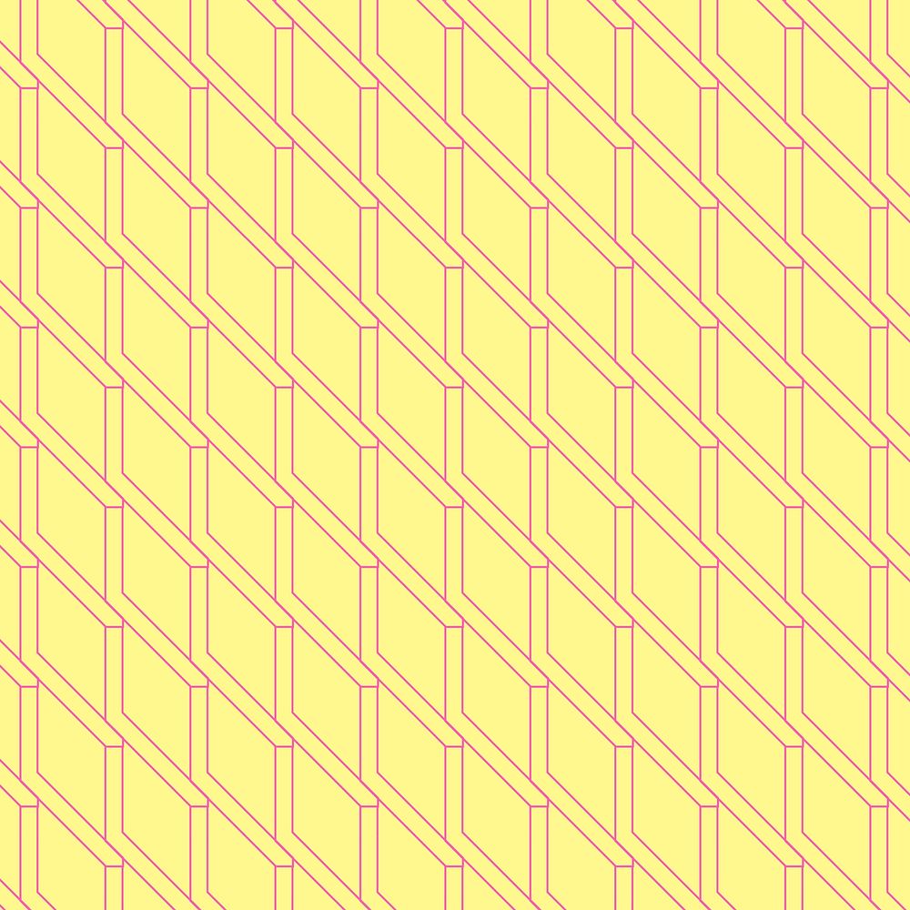 Yellow geometric background, abstract pattern colorful design vector