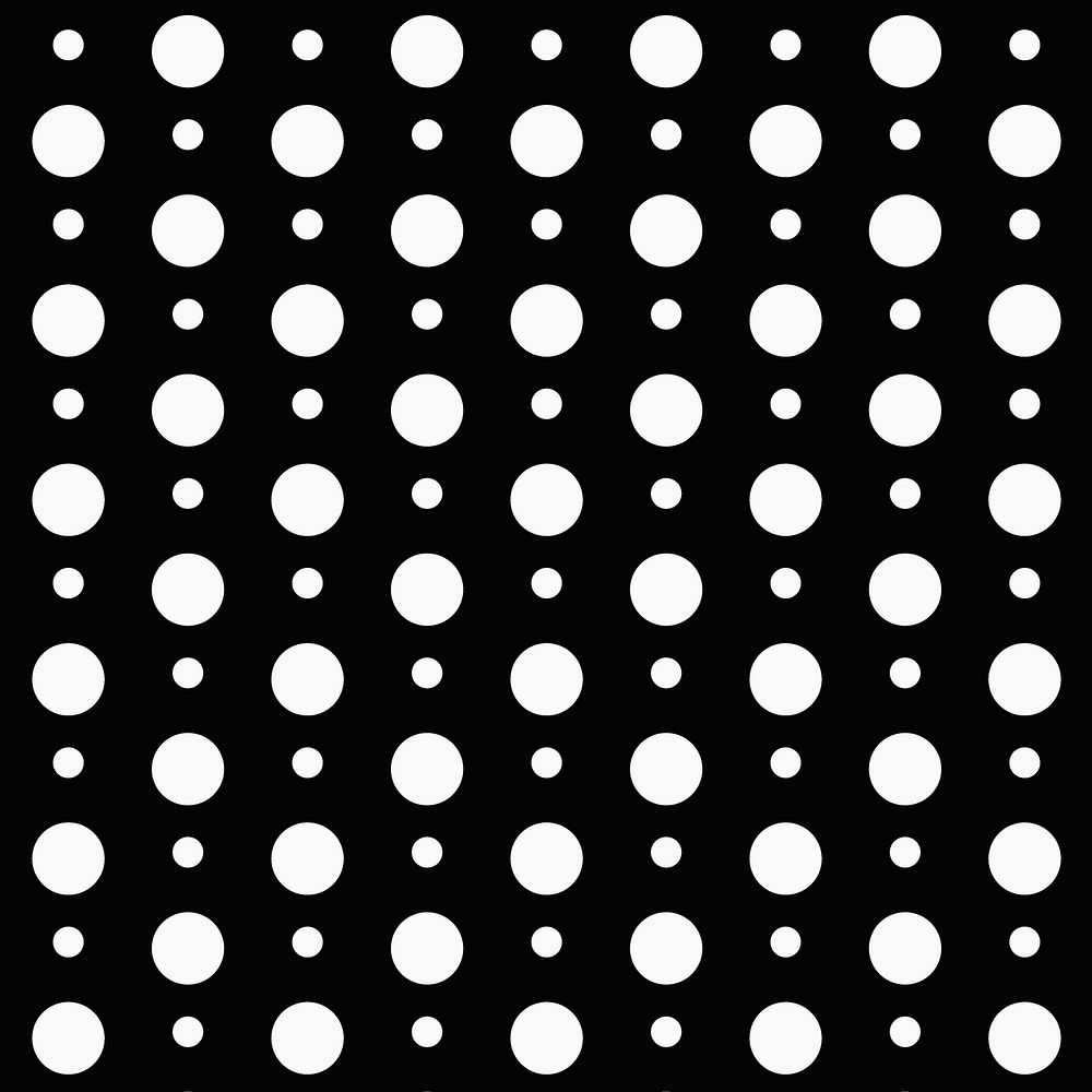 Polka dot pattern background, black | Premium Vector - rawpixel