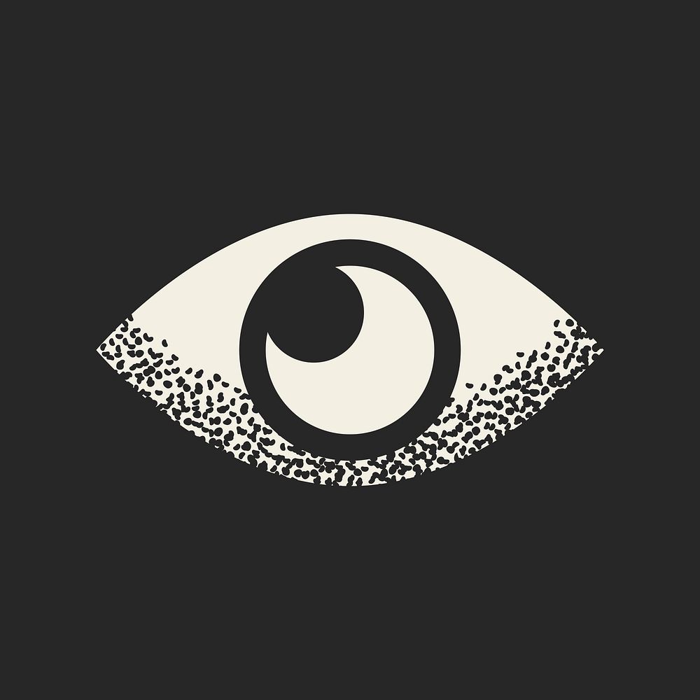 Spiritual eye shape, collage element vector