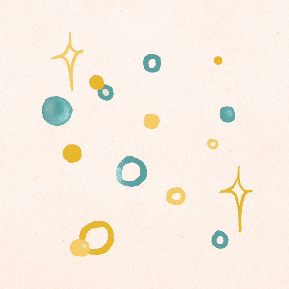 Gold sparkle effect sticker illustration