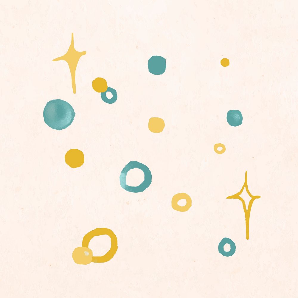 Gold sparkle effect sticker illustration vector