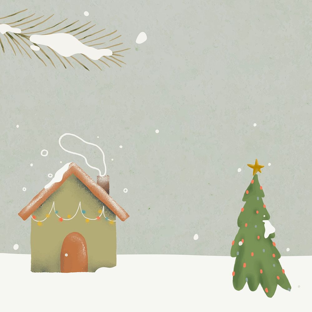 Christmas background, winter holidays season vector