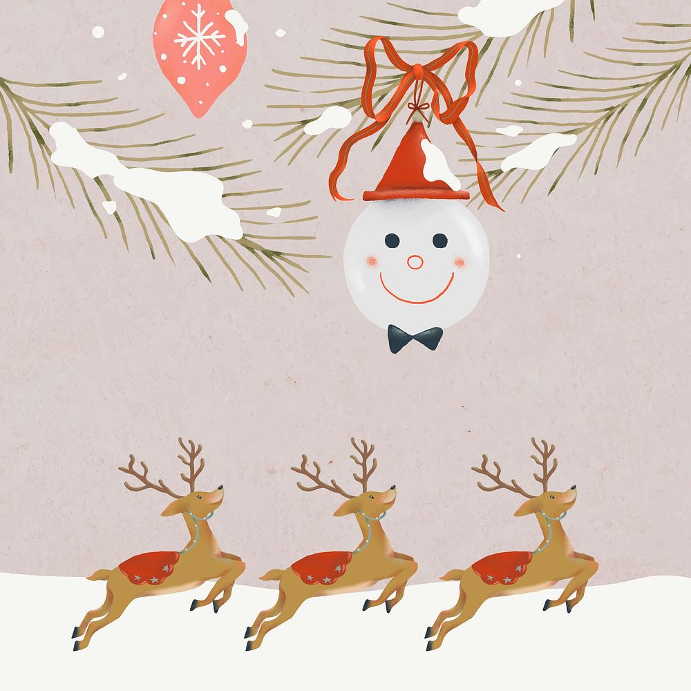 Winter holiday background, Christmas celebration illustration vector
