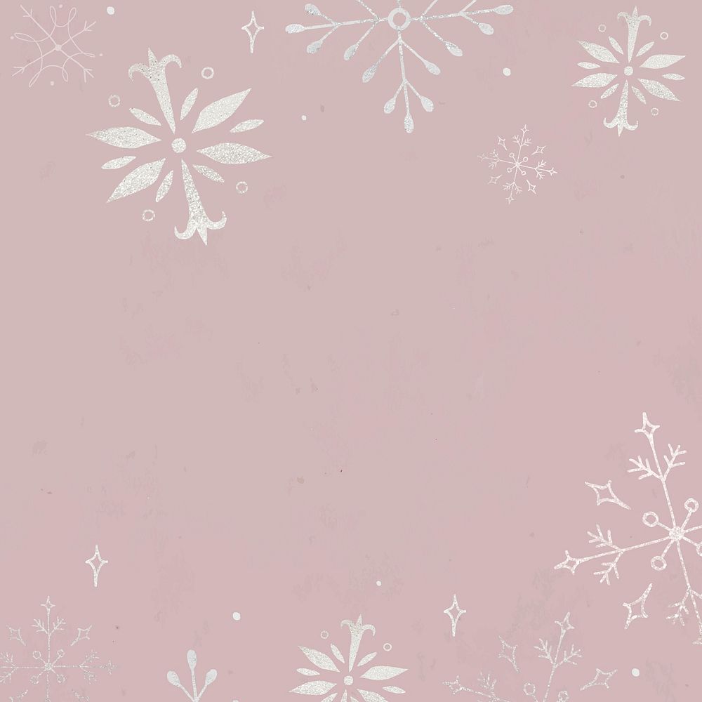 Christmas background, white snowflake illustration vector