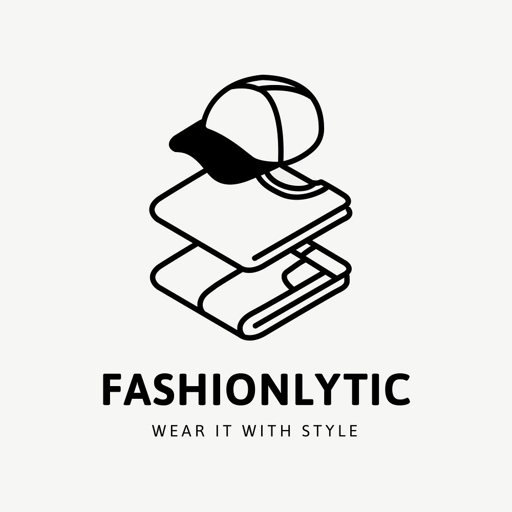 Fashion accessory logo template, business branding design vector
