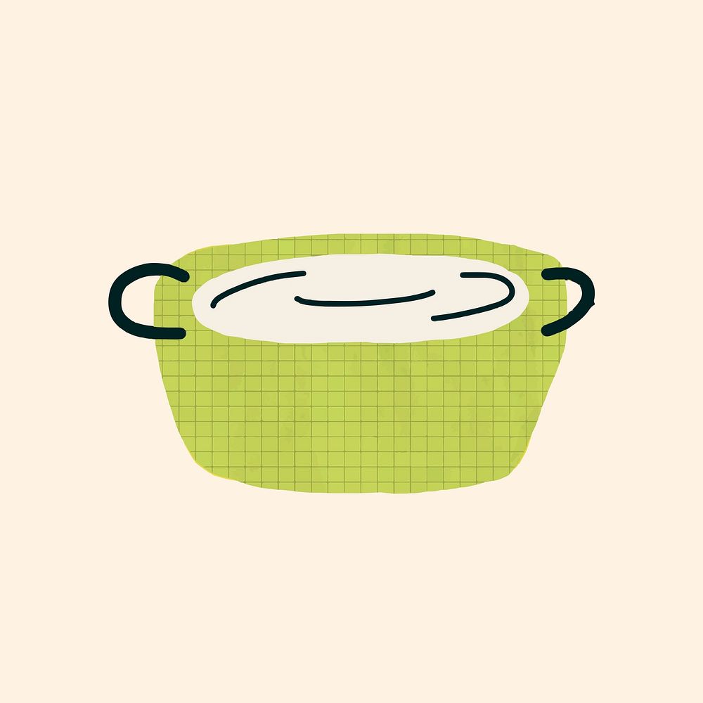 Food clipart, cooking hobby doodle illustration vector