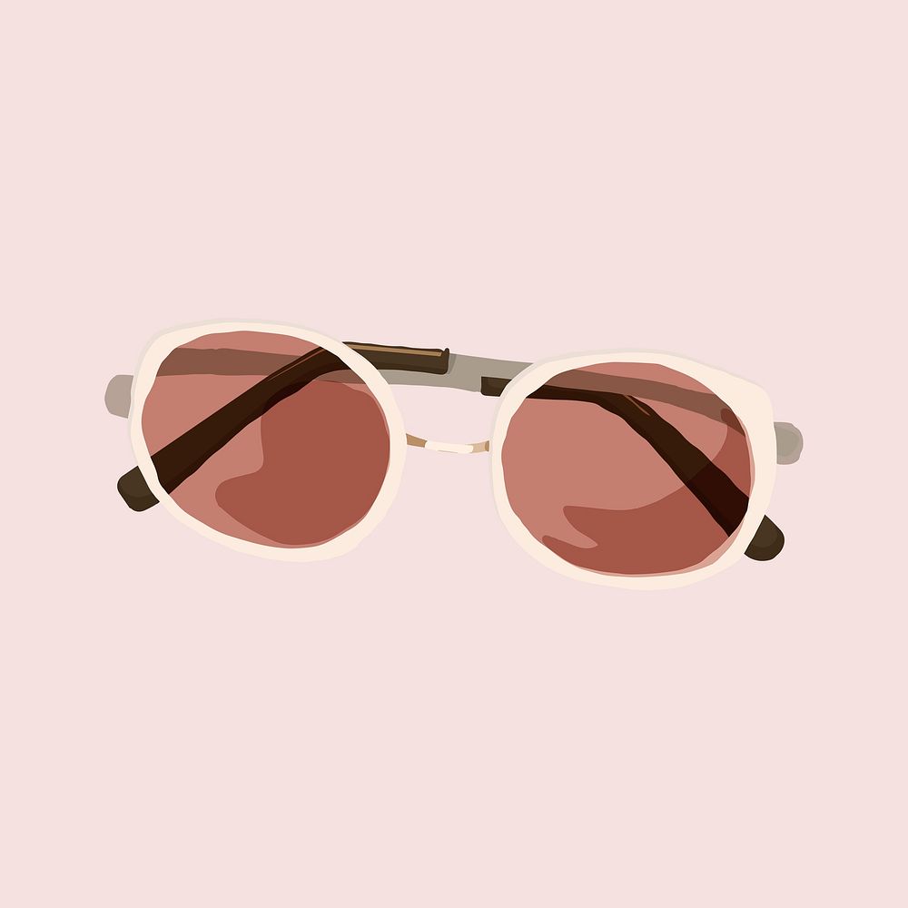 Women&rsquo;s sunglasses clipart, eyewear fashion illustration psd