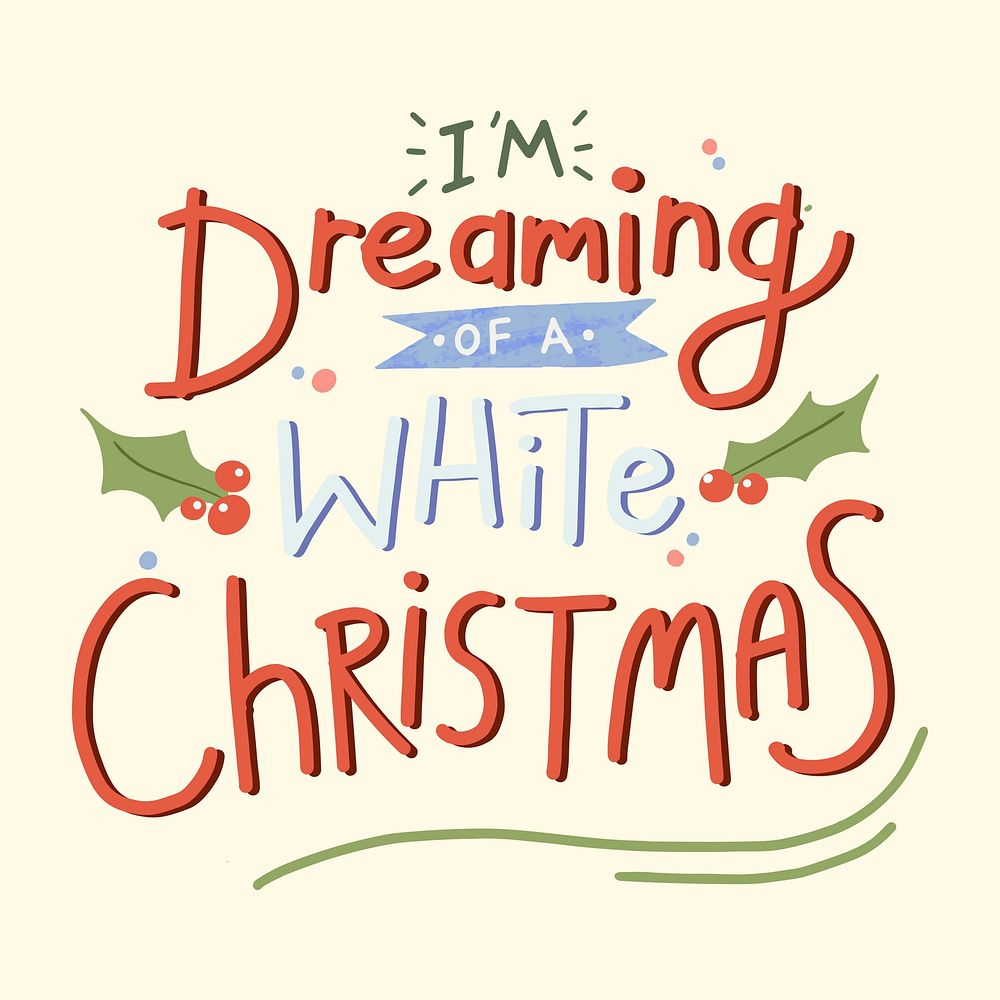 Festive Christmas quote, typography design Instagram post