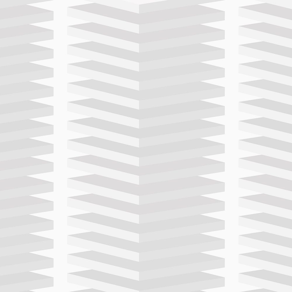 Geometric pattern background, white minimal 3D design