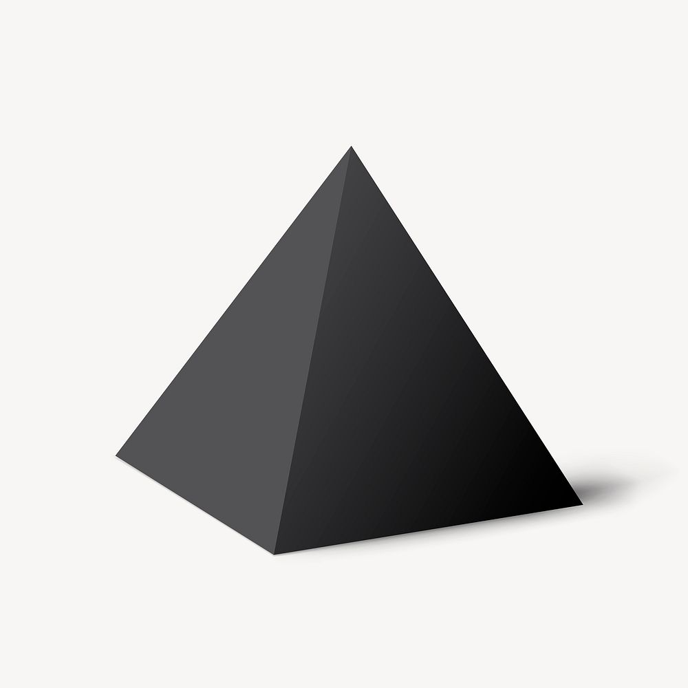 Geometric pyramid shape, 3D rendering | Free Photo - rawpixel